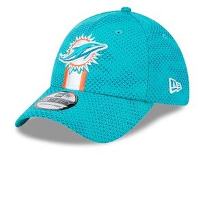 Men's Miami Dolphins New Era Aqua Sideline 39THIRTY Flex Hat‎ L/XL